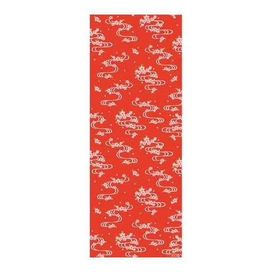 Hamamonyo Tenugui Towel, Flowing Water Sakura, 100% Cotton, Approx. 34cm X 90cm