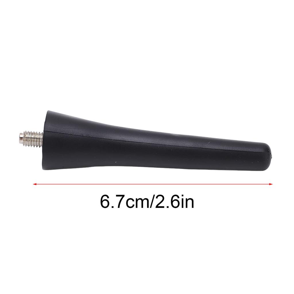 Car Short Antenna Mast Car Short Antenna Mast Aerial 6561N3 6.7cm Length ABS Black