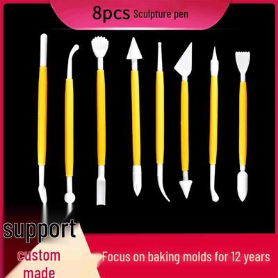 Creative Kitchen Baking Tool Set - 8pcs Carving Simulation