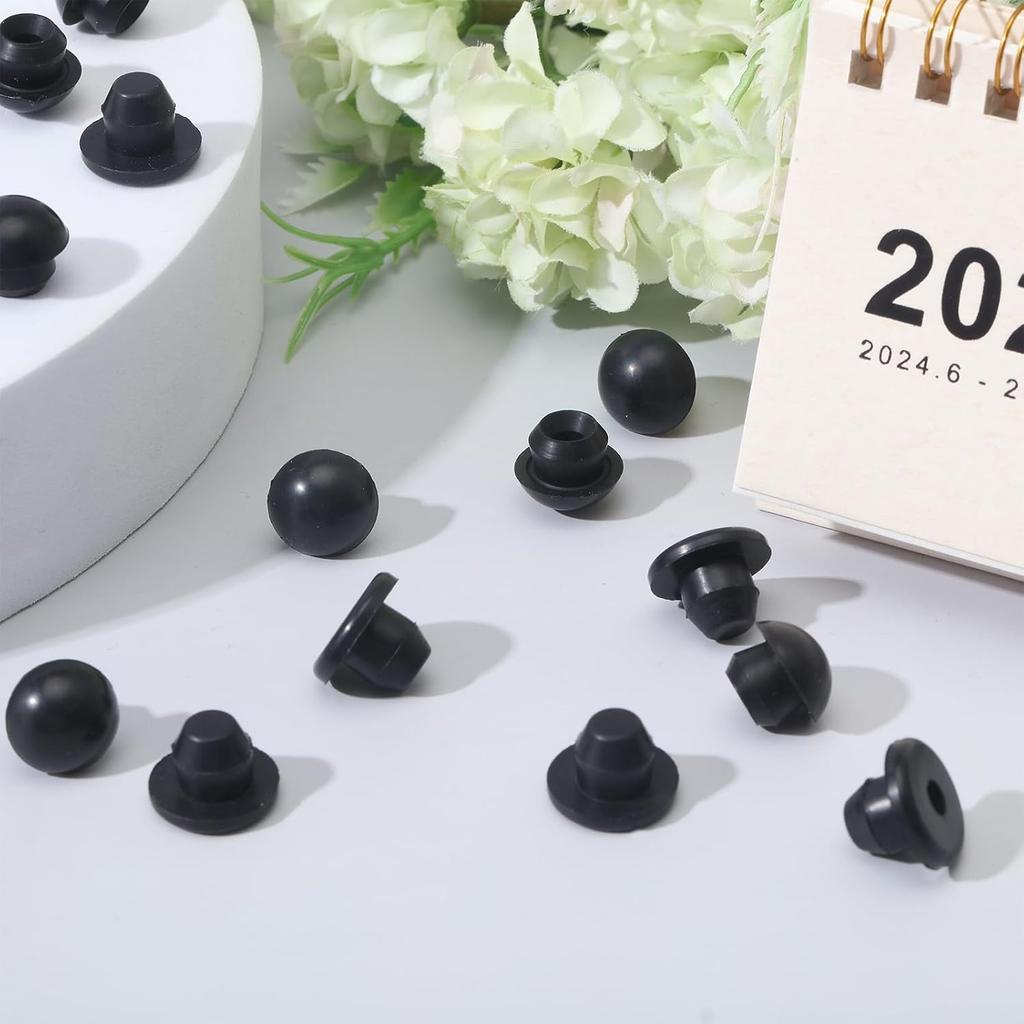 30Pcs Floor Bottle Jack Oil Filler Plug 9mm Horizontal Rubber Filler Bung Jack Oil Plugs Hydraulic Filler Bung for Oil Reservoir Fill Hole Floor