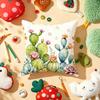 Tropical Cactus Cushion Cover Soft Short Plush DoubleSided Printing Home Decor Machine Washable Pillow Case Gift