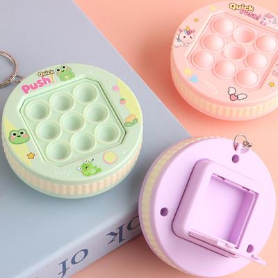 Push Bubble Game Console Keychain Stress Relief Mini Bubble Popping Game Machine Fidget Toy Backpack Bag Purse Charm Party Favors