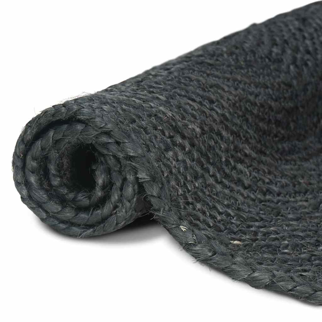 Area Rug Dark Gray 80 X 200 Cm Jute