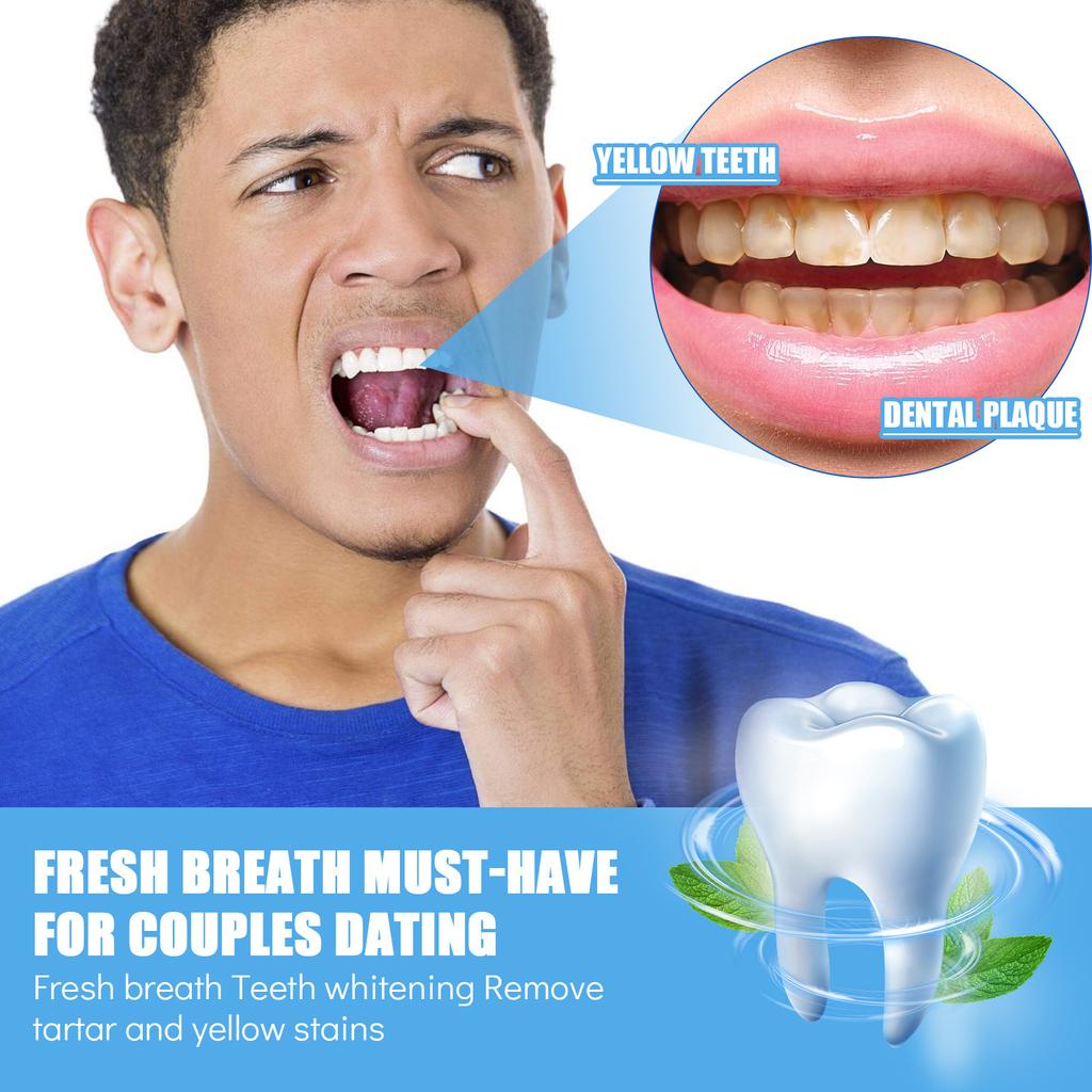 EELHOE Mousse Toothpaste Teeth Whitening Mousse Deep Cleaning Foam Toothpaste Removes Stains Fresh Breath Dental Care Tools 60ml