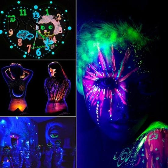 Trucco Corpo Pigmento Pittura Luminosa Palco Festa Pittura in Polvere Glow in the Dark