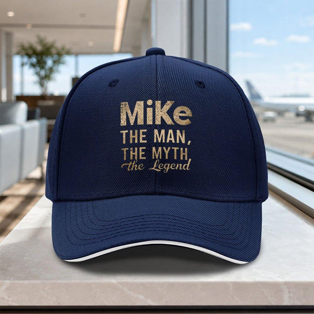 Mike Print Adjustable Baseball Cap Lightweight Unisex Hat For Outdoor Weddings Parties