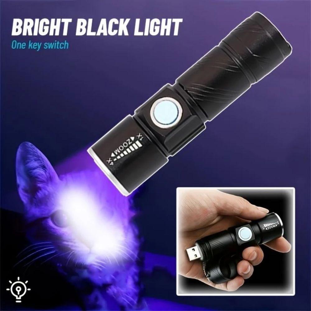 Lightweight Portable UV Flashlight UV 395NM Detection Lighting Lamp  For Pet Stacks