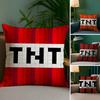 Game T-TNT Block Explosion Pillow Case Plush Fabric Soft Double Sided Print Sofa Cushion Cover Throw Pillow Covers