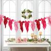 1 Set Garland Banner Bowknot Design Decorative Garland Banner Indoor Outdoor Party Home Holiday Festival Decoration