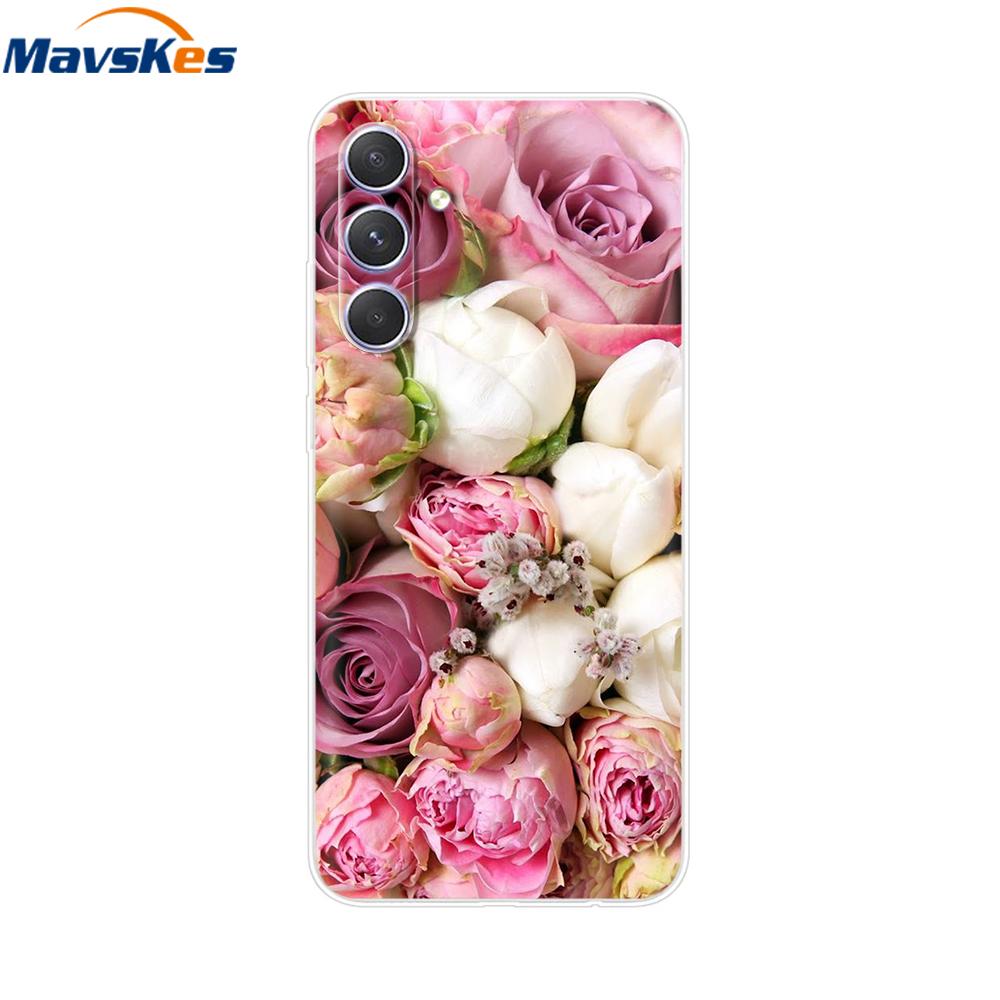 Shockproof Clear Silicone Soft Phone Back Case For Samsung Galaxy A55 5G SM-A556V A 55 Cases Cover Coque Shell Bags Mask Fundas