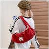 Women's Cloth Bag Fashion Sports Leisure Large Capacity Canvas Portable Shoulder Cloud Bag Lightweight Bag