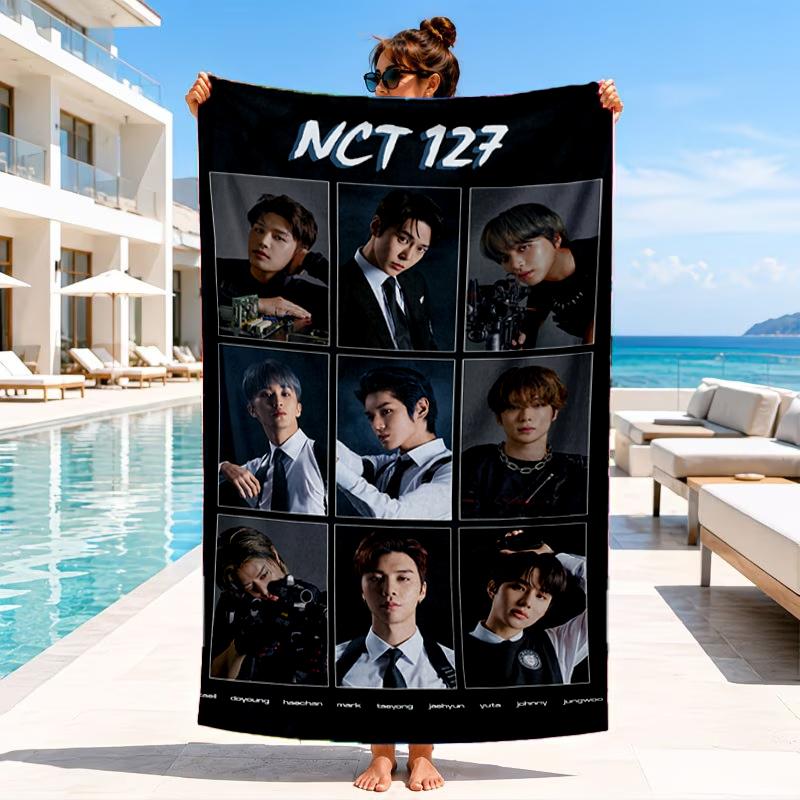 Kpop Music Beach Towel, Microfiber Beach Towel, Perfect For Pool, Beach, Travel, Home Decor Beach Party Fan Gifts