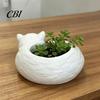 Artistic Cat Plant Holder 3D Printed Sleeping Flowerpot, Mini Desktop Planter, Gift for Lovers Decorative Succulents Small Green Plants Planter