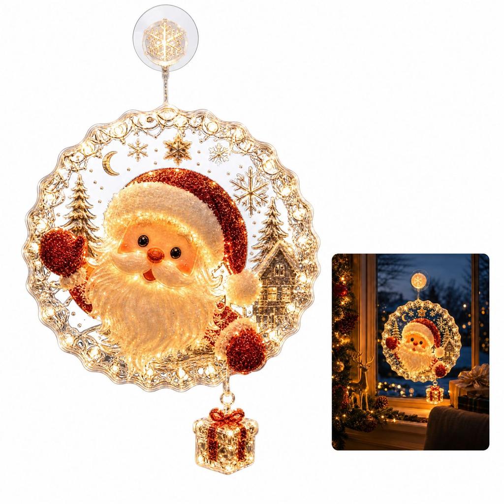 Christmas Window Decorations for Home – Festive Holiday Winter Seasonal Window Decor