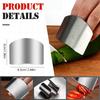 Stainless steel finger protectors, new 2025 model, multi-functional finger protector for food cutting, safe cutting tool (4-piece set).