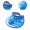 Cooling Fan Hat 3 Speeds Sun Visor for Children Beach Girls Traveling Kids