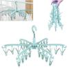 Stylish Plastic Pants Hanger With 24 Clips For Closet Organization And Space Saving