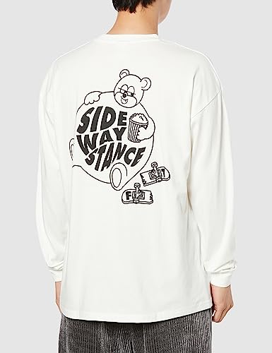 [IMPROVES] [SIDEWAYSTANCE] Long Sleeve FAT Bear Print T-Shirt