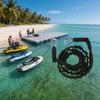 Boats Bungees Dock Line, Elastic Boats Bungees Mooring Line, Two Clip End and Protective Outer Sleeve for Water Sports Gear