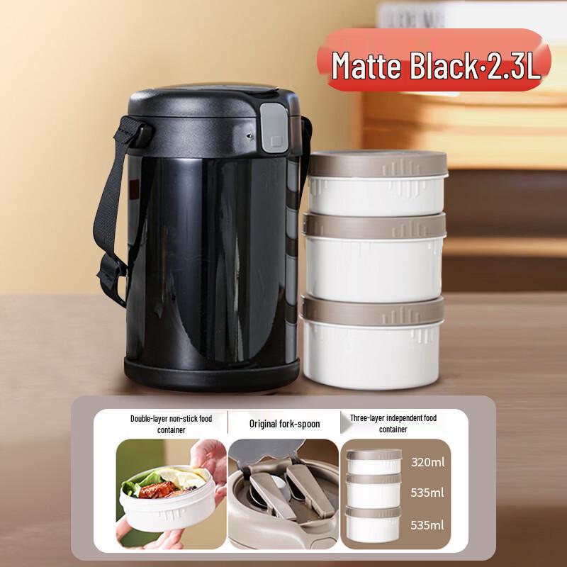Portable 3-Layer Insulated Lunch Box