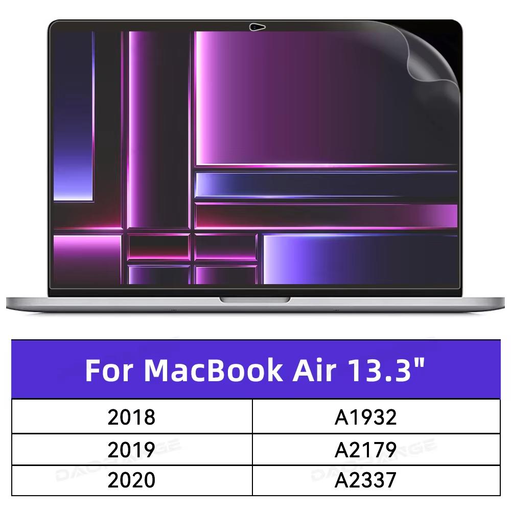 Screen Protector for MacBook HD Soft Film for Air 13 inch M1 M2 Pro 11 13 14 15 16 inch Touch Bar Max Cover Guard Accessories 4