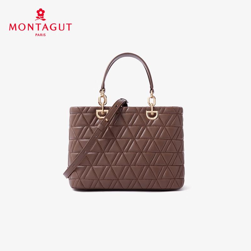Mengtejiao Women s Lambskin Quilted Chain Shoulder Bag