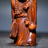 Chinese Antique Boxwood Wood Carving Ji Gong Buddha Statue Collection Nice Art