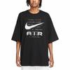 Nike Men's Retro Crewneck T-Shirt with Letter Print, Black