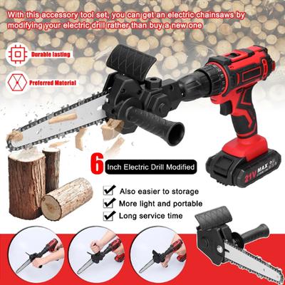 4+6 inç Elektrikli Matkap Elektrikli Testere Takım Seti Ataşmanı Elektrikli Testere Aksesuarı Ağaç İşleme Kesme Aleti