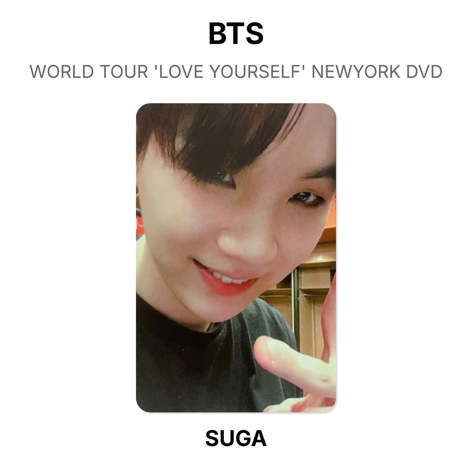 BTS WORLD TOUR LOVE YOURSELF NEWYORK DVD Official Photocard SUGA