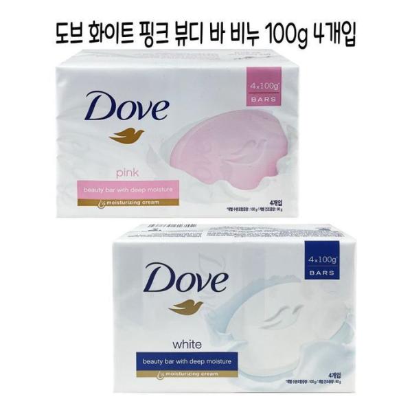 

[OF40QRQ8] DOVE Soap 4 Pack White Bar Pink Bar (12105036) Pink Bar