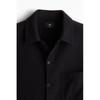H M Textured sHirt Regular Fit Black