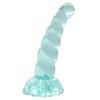 Female Twist Simulation Suction Cup Penis Masturbation Device Crystal Penis Butt Plug Sexy Sex Product