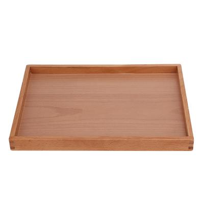 Rectangle Wooden Tea Cup Tray Coffee Plate Holder Snack Serving Tableware Storage Tray