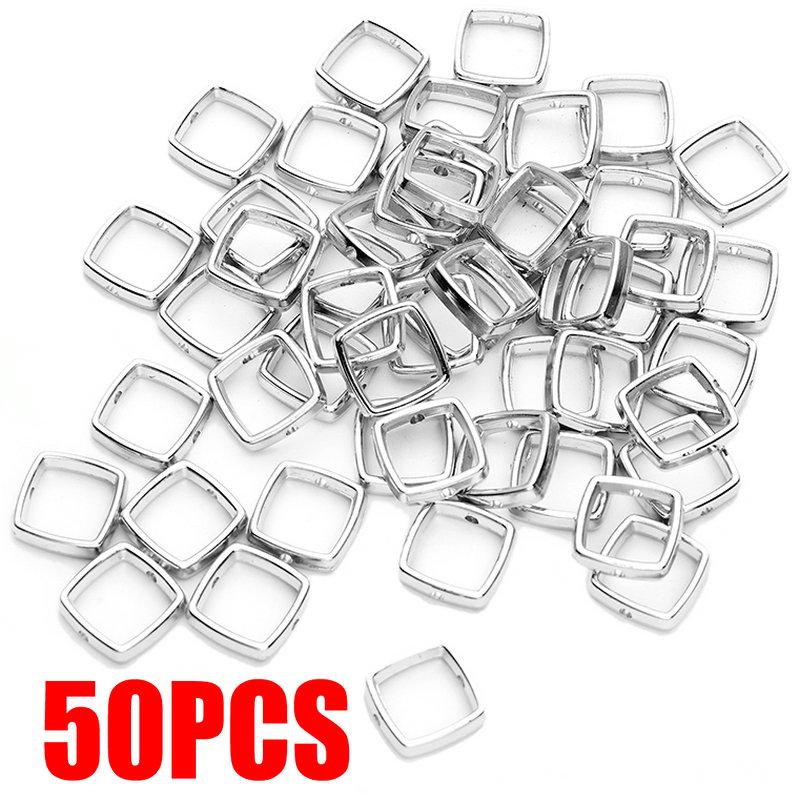 

100-50pcs/Set Love Heart Hollow White K CCB Loose Spacer Beads For Jewelry Making DIY Necklace Bracelets Charms Accessories