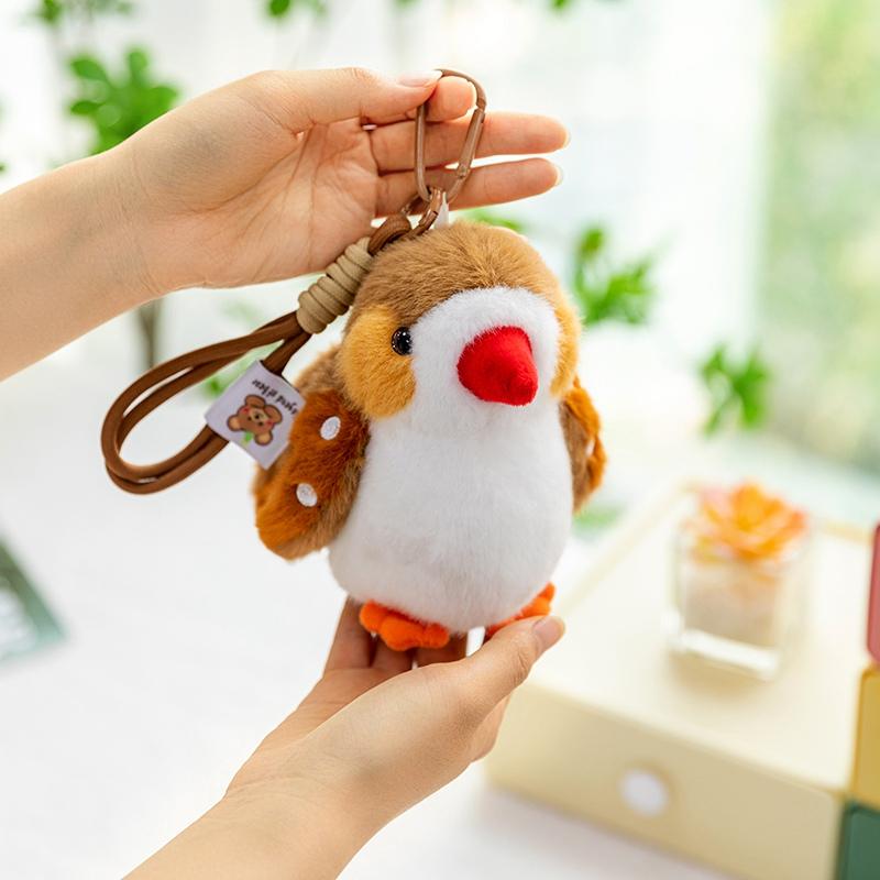 Uccello Cartone Animato Pappagallo Bambola Pinguino Uccello Peluche Giocattolo Ciondolo Carino Bambola Imbottita Oggetti di Scena Borsa Portachiavi Bambini Giocattolo Natale Compleanno