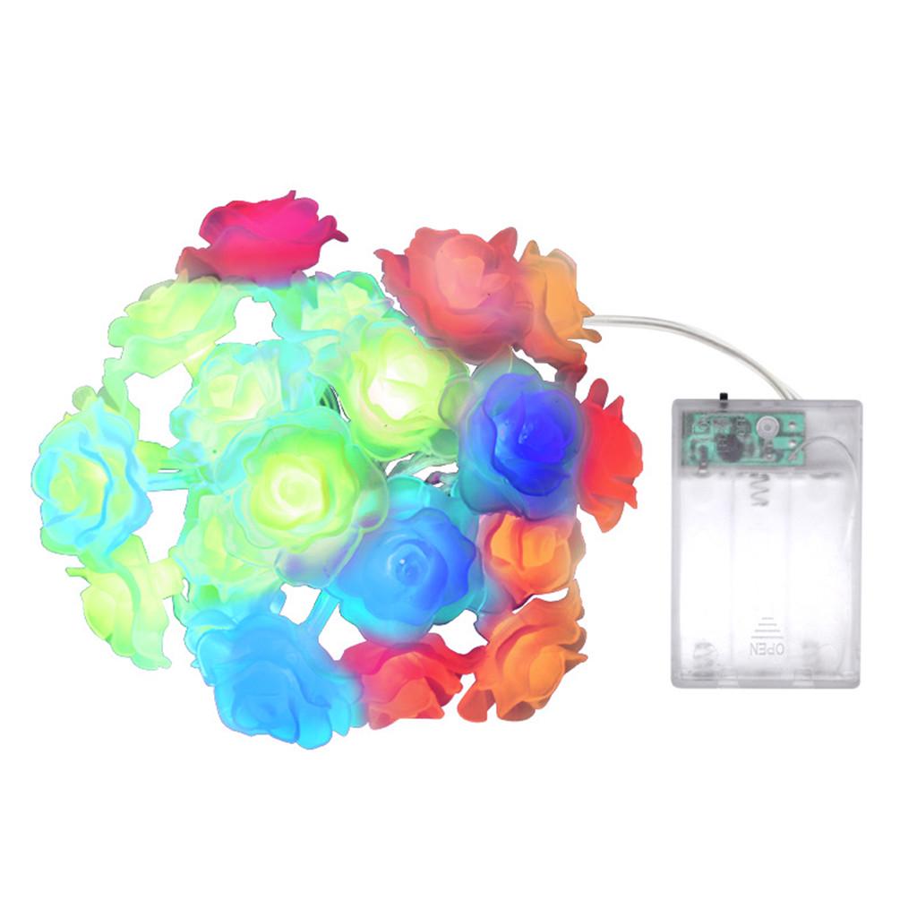 Lighted Rope Flower Buy Rose Flower Garland String Light Fairy Wedding Party Decoration 2 ...