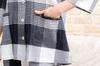 Eye Pant Open Smooth and Cool Willow Room Sizes K's Women's 3/4 Sleeve, 9/10 Pants, Front, Summer, Skin-Friendly 100% Cotton, Check, Nightwear,