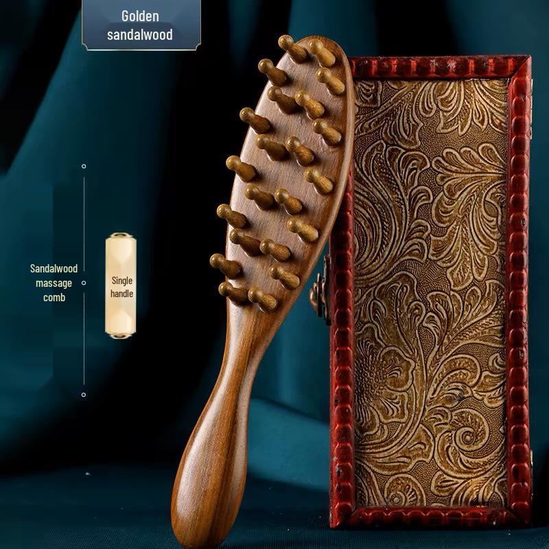 

Sandalwood Meridian Massage Comb - 22-Pin Scalp & Body Comb