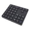 Bluetooth Numeric Keypad, 2.4G Wireless Numeric Keypad, USB C Rechargeable External 35-Key Numeric Keypad, Financial Data Entry Keyboard (Black)