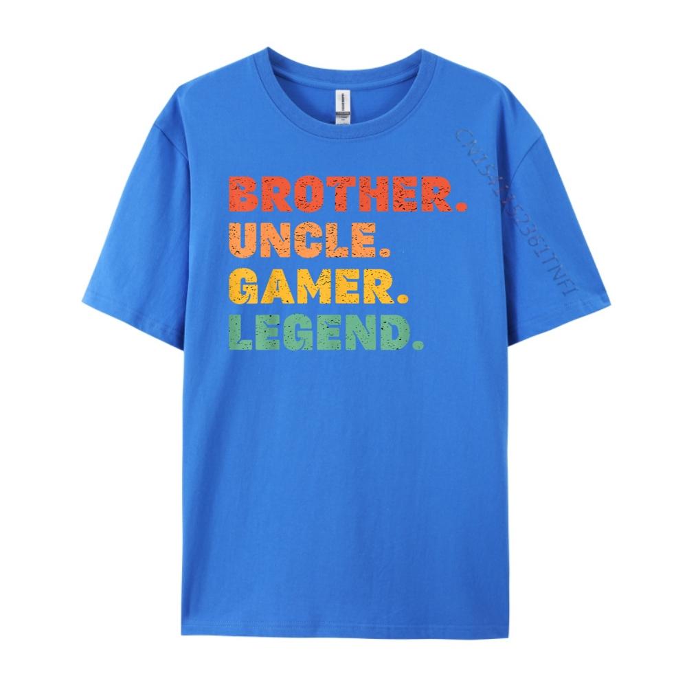 Funny Gamer Brother Uncle Gaming Legend Video Game Graphic T Shirts Men Cotton Men Shirts For Men Lovers Day