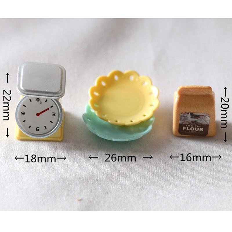 9Pcs/Set 1/12 Dollhouse Miniature Kitchen Scale Egg Doll House Accessories Toy