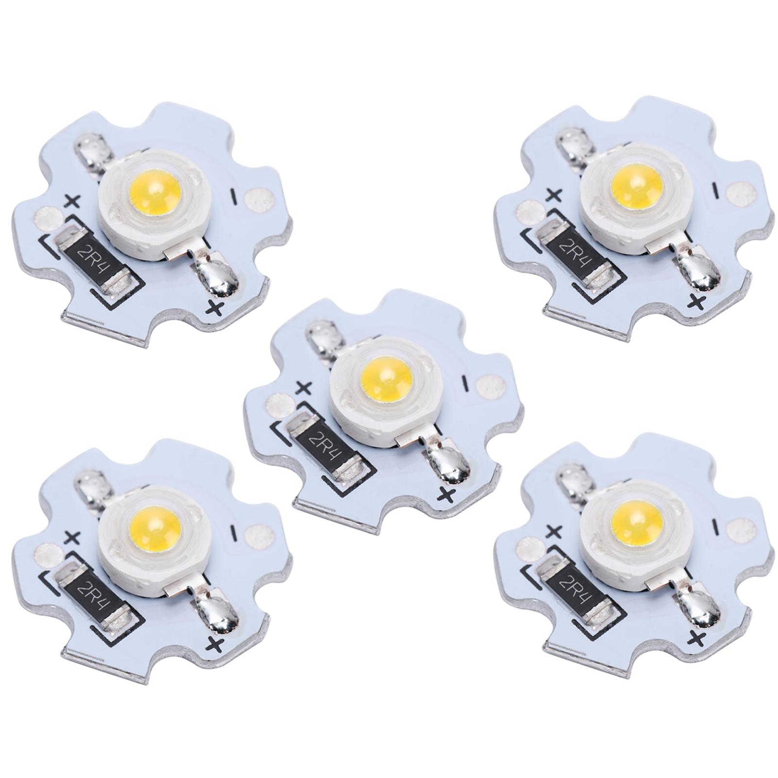 

25Pcs 5V LED Chips 200LM 3W High Power LED Lamp Beads for DIY Lighting Fixtures Natural light