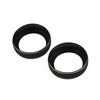 Pair Volume Knob Cover Central Volume CD Switch Knob Ring Black & Silver