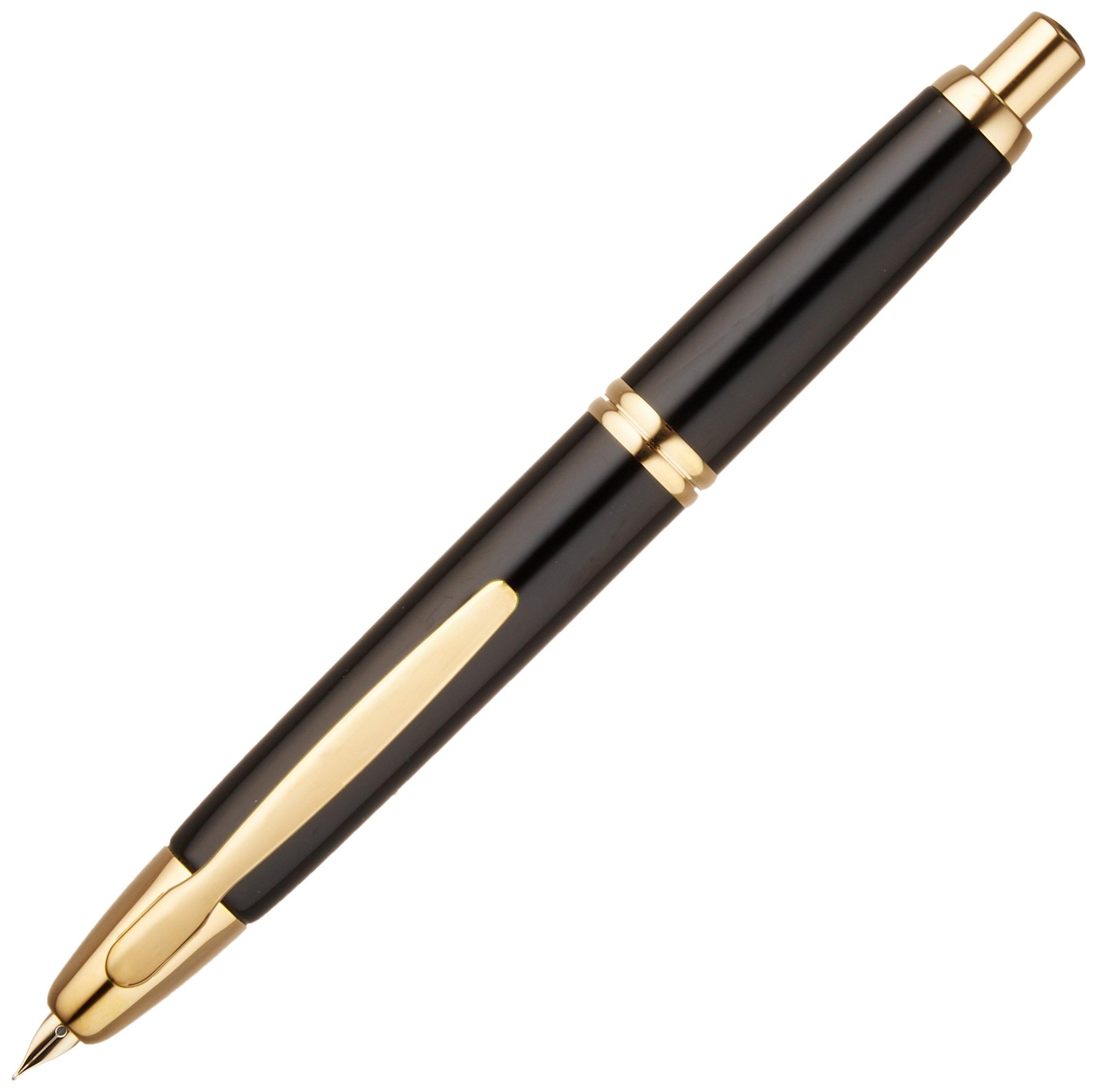 PILOT Capless Fountain FC15SRBF Pen, B/F Nib, Black, чёрный