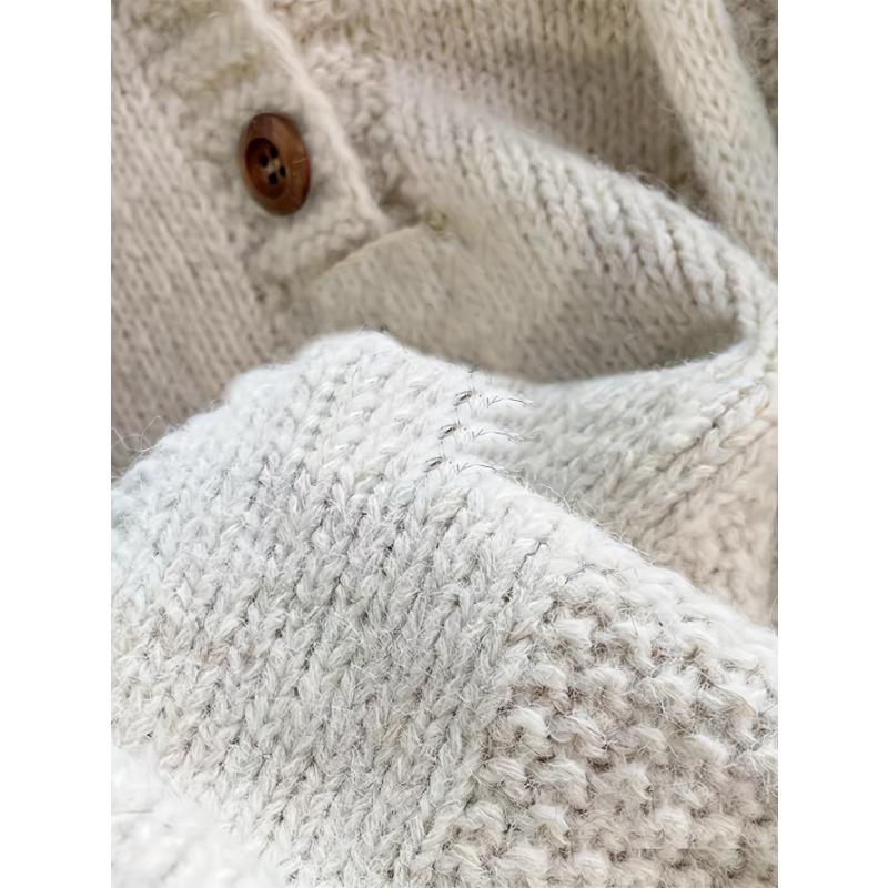 Korean Knitted Hooded Sweater Women Fall Winter Long Sleeved Warm Buttons Loose Pullover Solid Harajuku Lazy Sprots Sweatshirt