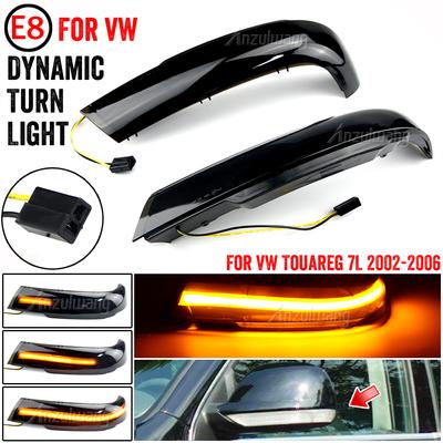 For VW Volkswagen Touareg I MK1 7L 2002 2003 2004 2005 2006 Dynamic Turn Signal Light Side Mirror Indicator Sequential
