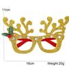 Red Santa Claus Eyeglasses Christmas Decorative Glasses Party Decorations Christmas Frame Glasses