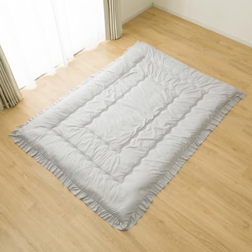 Nitori (NITORI) Einzelbettwäsche-Set mit rüschenbesetzter Steppdecke ohne Bezug, GY S2512, Größe S (2115100050010)