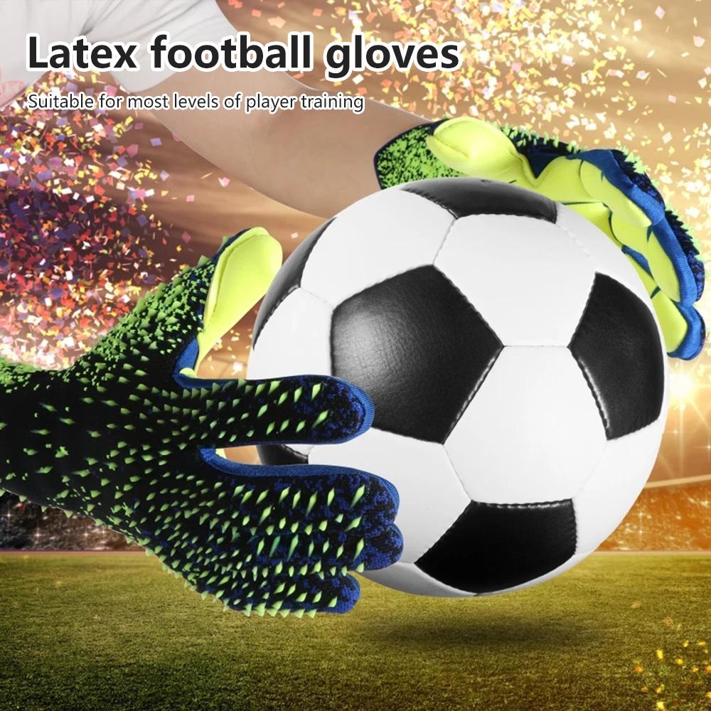Goalkeeper Gloves Strong Grip for Soccer Goalie Goalkeeper Gloves with Size 6/7/8/9/10 Football Gloves for Kids Youth and Adult